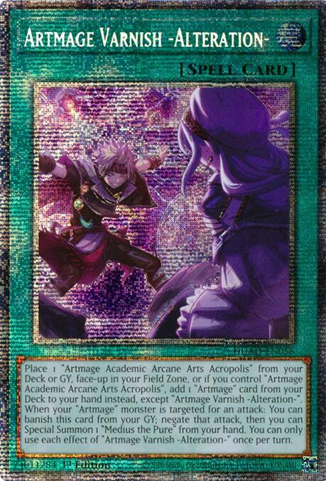 Artmage Varnish -Alteration- (Starlight Rare) DUAD-EN058 card from Duelist's Advance