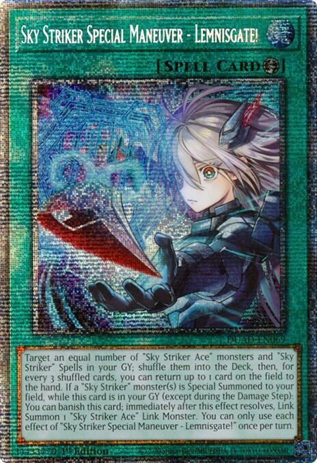 Sky Striker Special Maneuver - Lemnisgate! (Starlight Rare) DUAD-EN069 card from Duelist's Advance