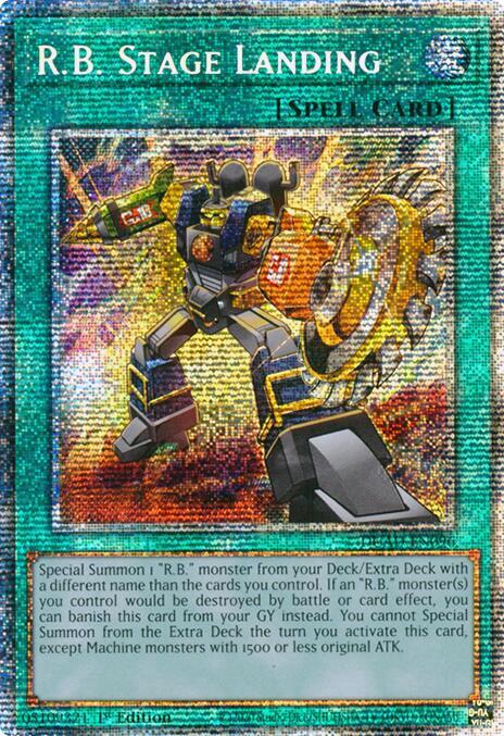 R.B. Stage Landing (Starlight Rare) DUAD-EN096 card from Duelist's Advance
