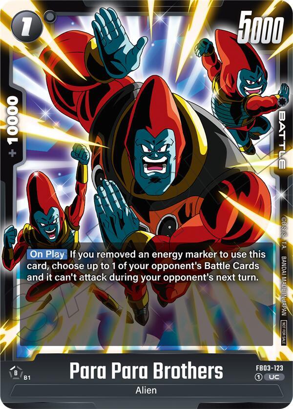 Para Para Brothers (Limited Pack 02) FB03-123 card from Tournament and Championship Promos