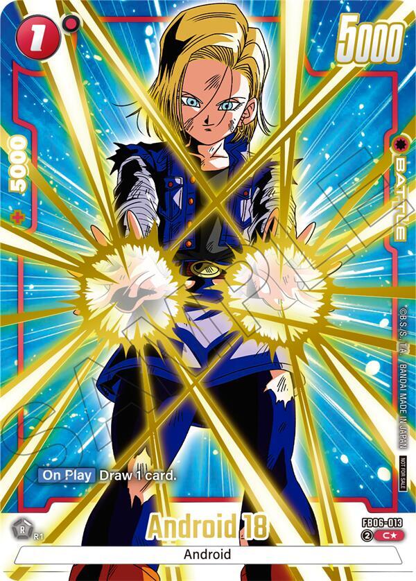 Android 18 (Limited Pack 02) (Alternate Art) FB07-013 card from Tournament and Championship Promos
