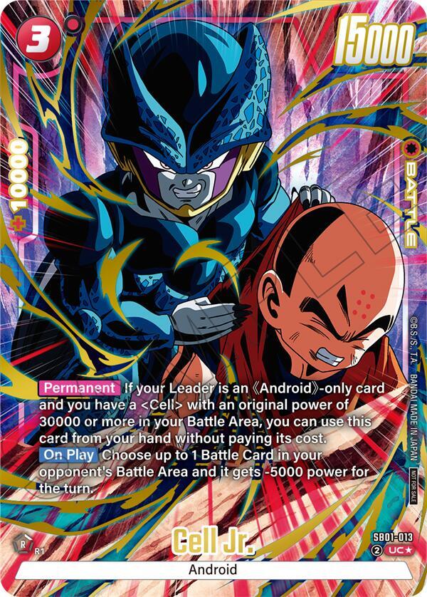 Cell Jr. (Limited Pack 02) (Alternate Art) SB01-013 card from Tournament and Championship Promos