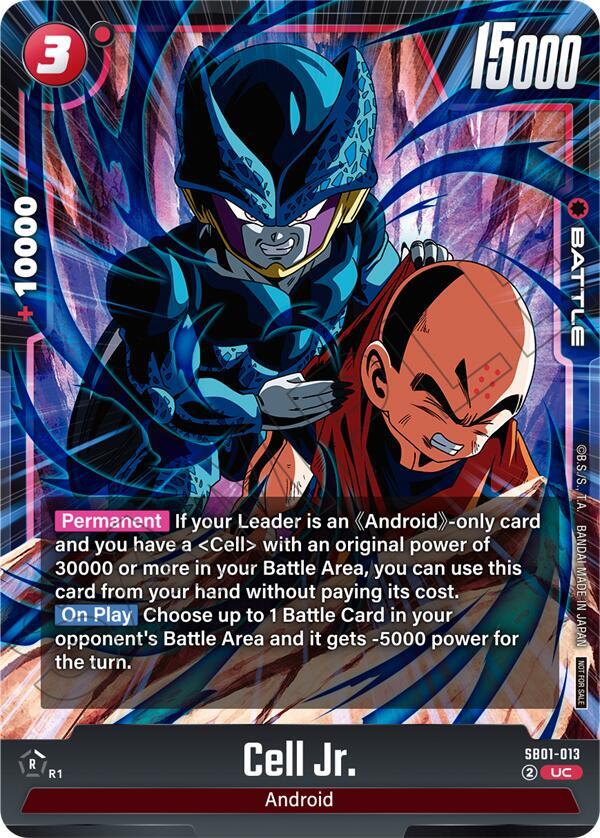 Cell Jr. (Limited Pack 02) SB01-013 card from Tournament and Championship Promos