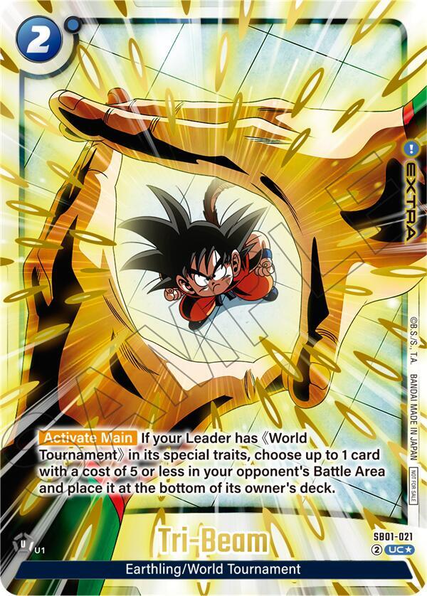 Tri-Beam (Limited Pack 02) (Alternate Art) SB01-021 card from Tournament and Championship Promos