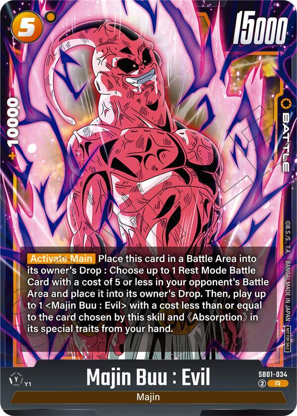 Majin Buu : Evil (Limited Pack 02) SB01-034 card from Tournament and Championship Promos