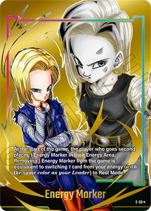 Energy Marker (Gold) E-33 card from Fusion World Energy Markers