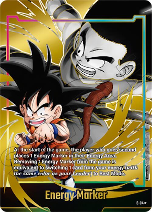 Energy Marker (Gold) E-34 card from Fusion World Energy Markers