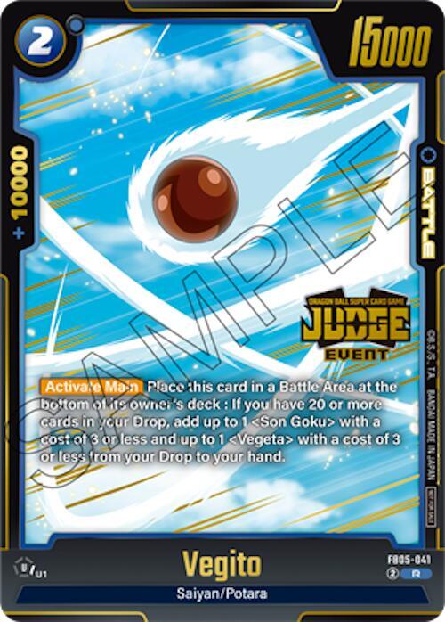 Vegito (Judge Pack (Event Judge) 04) FB05-041 card from Tournament and Championship Promos