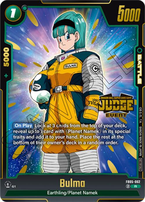 Bulma (Judge Pack (Event Judge) 04) FB05-062 card from Tournament and Championship Promos