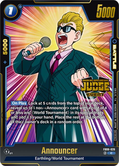 Announcer (Judge Pack (Event Judge) 04) FB06-026 card from Tournament and Championship Promos