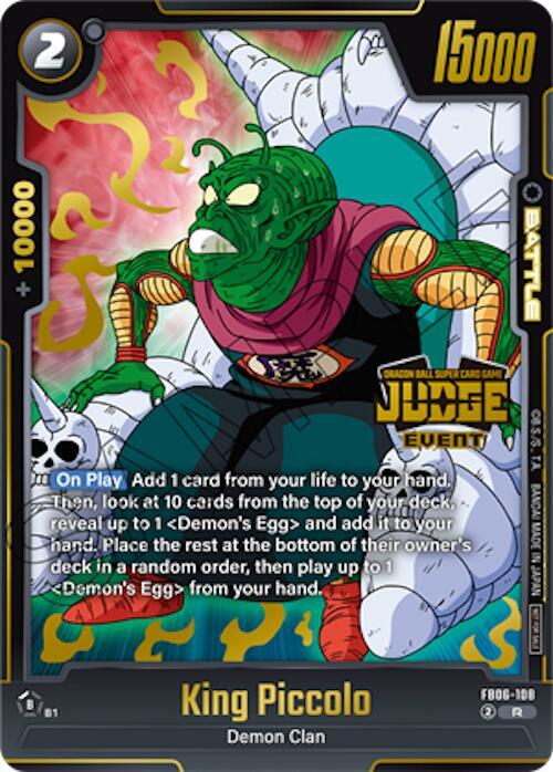 King Piccolo (Judge Pack (Event Judge) 04) FB06-108 card from Tournament and Championship Promos