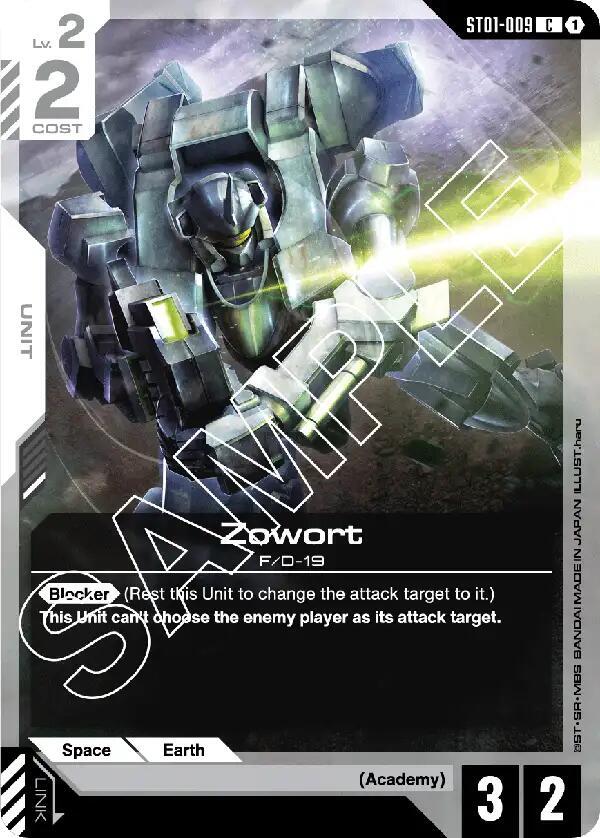 Zowort ST01-009 card from Starter Deck 01: Heroic Beginnings