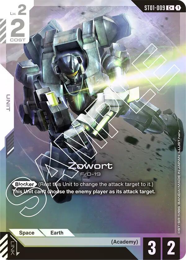 Zowort (C+) ST01-009 card from Starter Deck 01: Heroic Beginnings