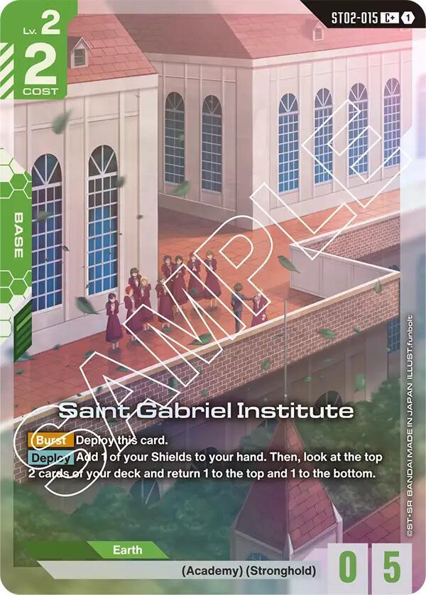 Saint Gabriel Institute (C+) ST02-015 card from Starter Deck 02: Wings of Advance