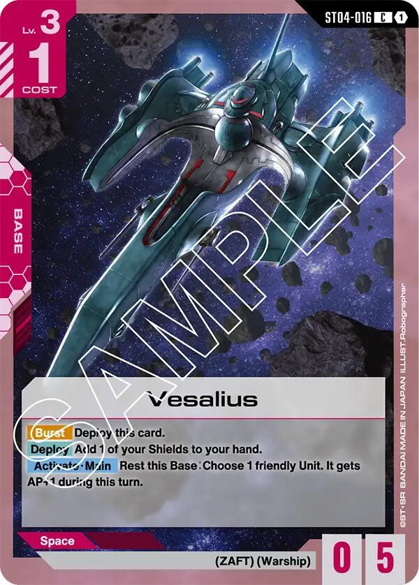 Vesalius ST04-016 card from Starter Deck 04: SEED Strike