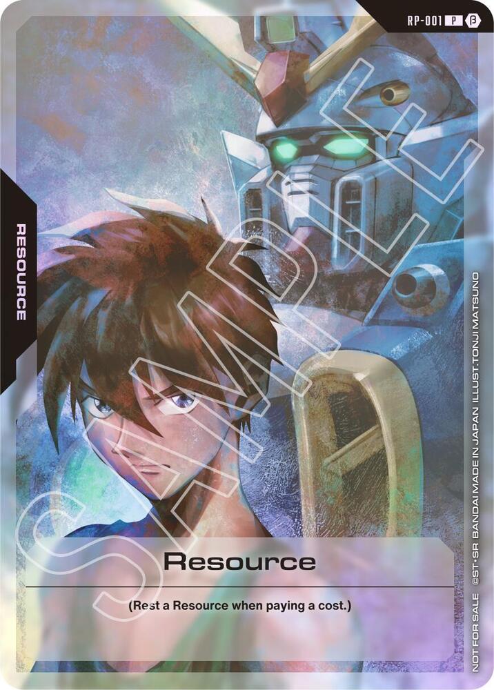 Resource (Mobile Suit Gundam Wing) RP-001 card from Promotional Resource Tokens