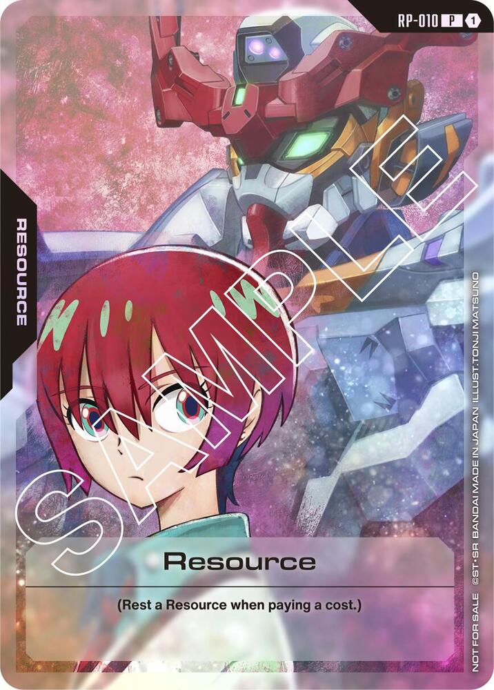 Resource (Mobile Suit Gundam GQuuuuuuX) RP-010 card from Promotional Resource Tokens