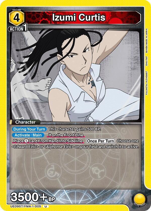 Izumi Curtis UE09ST/FMA-1-005 card from UE09ST: FULLMETAL ALCHEMIST Starter Deck