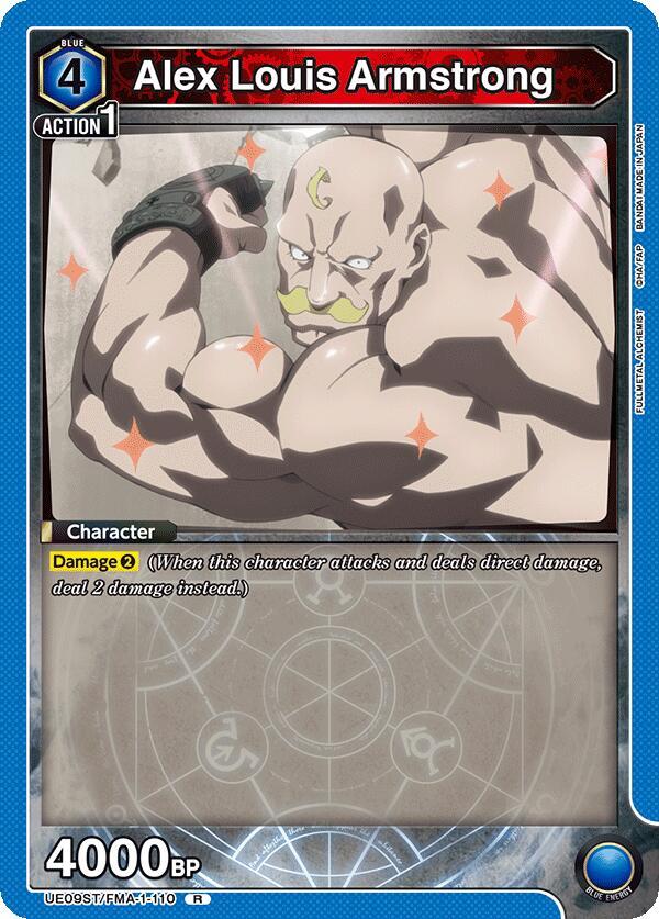 Alex Louis Armstrong UE09ST/FMA-1-110 card from UE09ST: FULLMETAL ALCHEMIST Starter Deck