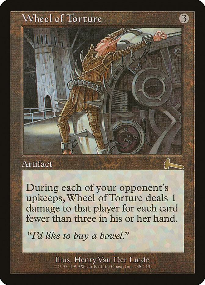 Wheel of Torture 138 card from Urza's Legacy