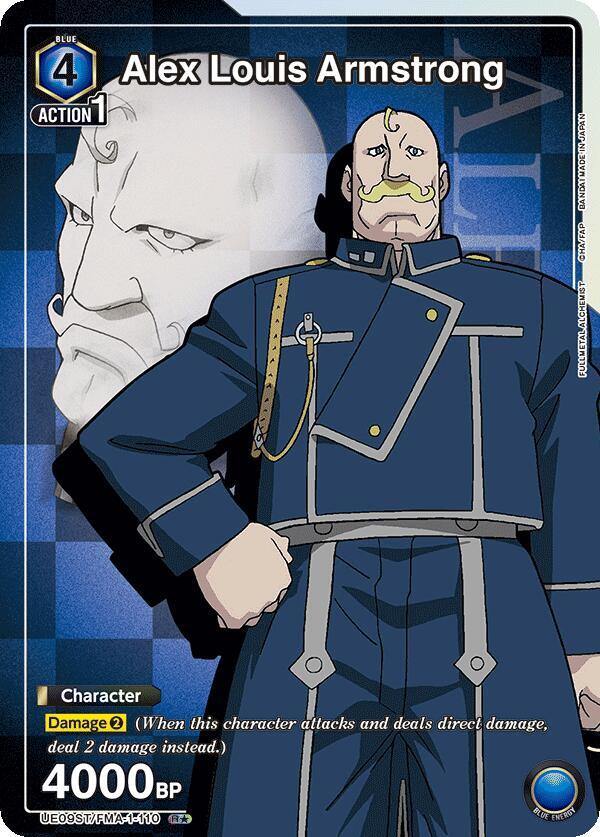 Alex Louis Armstrong (R*) UE09ST/FMA-1-110 card from UE09ST: FULLMETAL ALCHEMIST Starter Deck