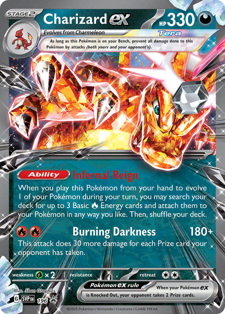 Charizard EX 196 card from SV: Scarlet & Violet Promo Cards