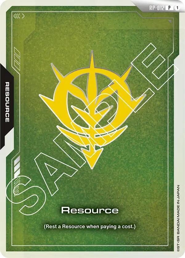 Resource (Zeon Force) RP-012 card from Promotional Resource Tokens