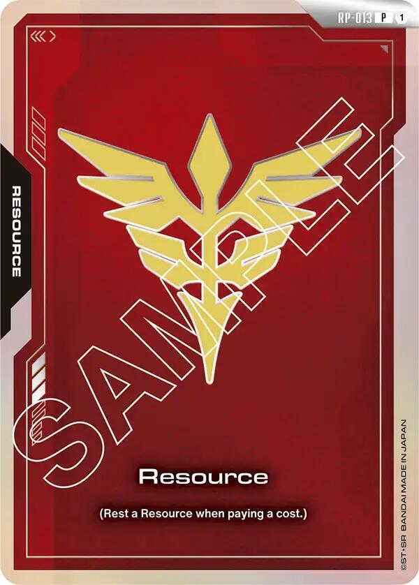 Resource (Neo Zeon) RP-013 card from Promotional Resource Tokens