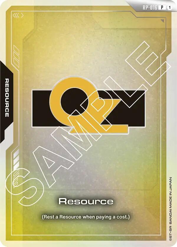 Resource (OZ) RP-016 card from Promotional Resource Tokens