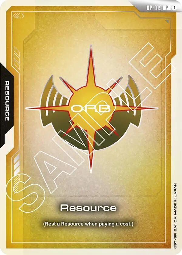 Resource (United Emirates of Orb) RP-019 card from Promotional Resource Tokens