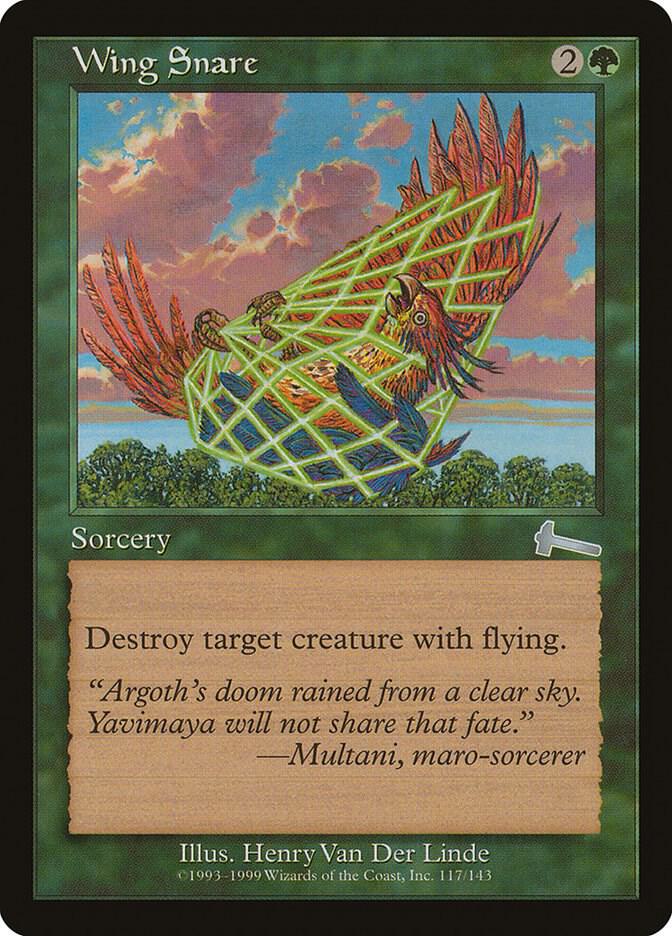 Wing Snare 117 card from Urza's Legacy