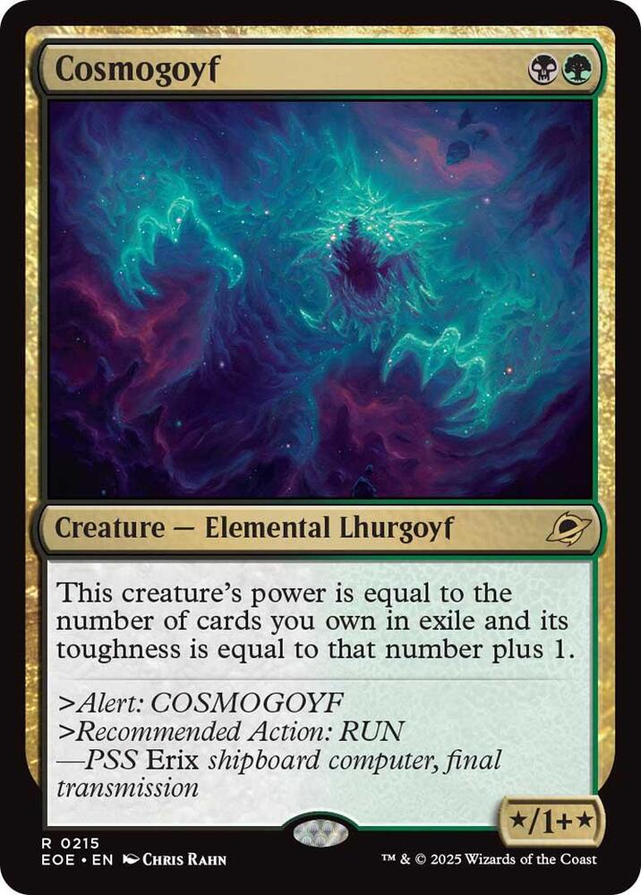 Cosmogoyf 215 card from Edge of Eternities