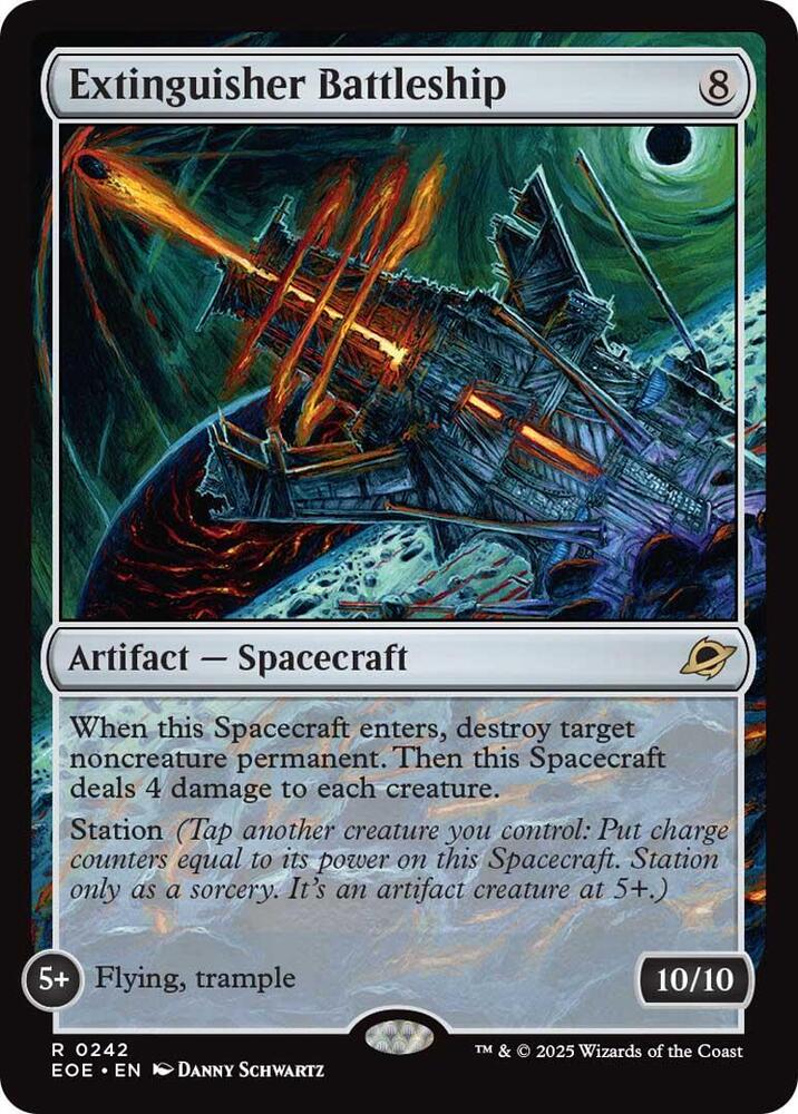 Extinguisher Battleship 242 card from Edge of Eternities