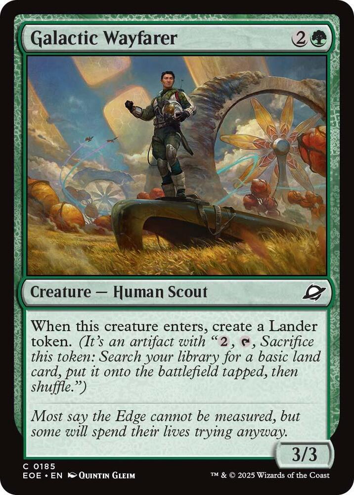 Galactic Wayfarer 185 card from Edge of Eternities