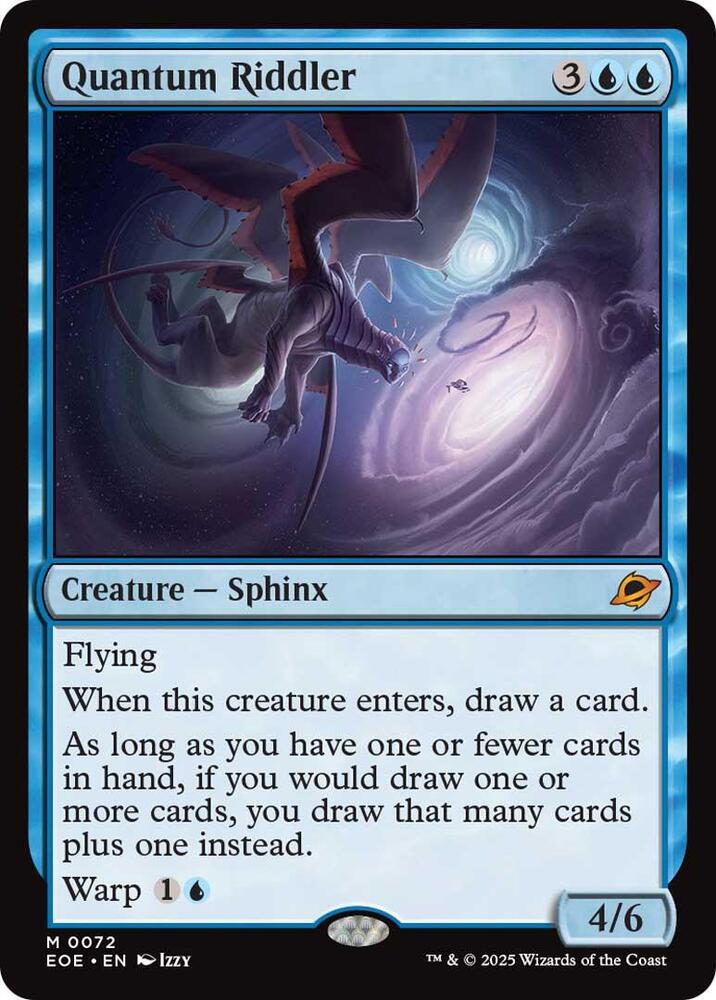 Quantum Riddler 72 card from Edge of Eternities