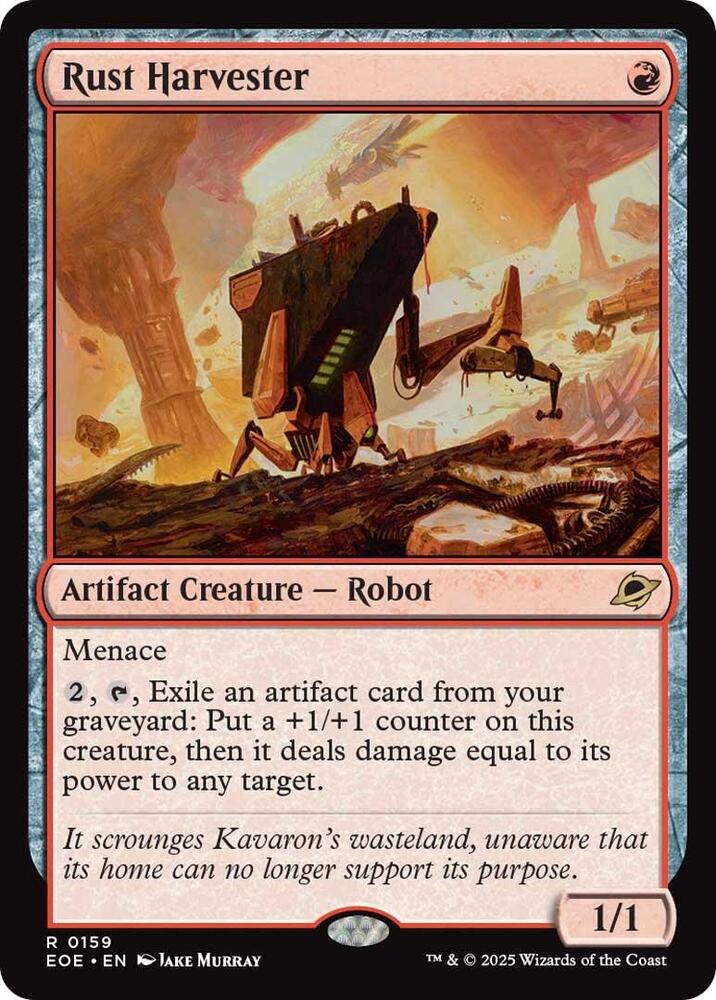 Rust Harvester 159 card from Edge of Eternities