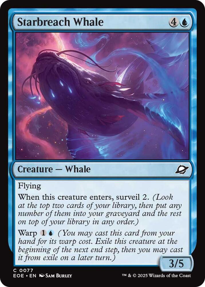 Starbreach Whale 77 card from Edge of Eternities