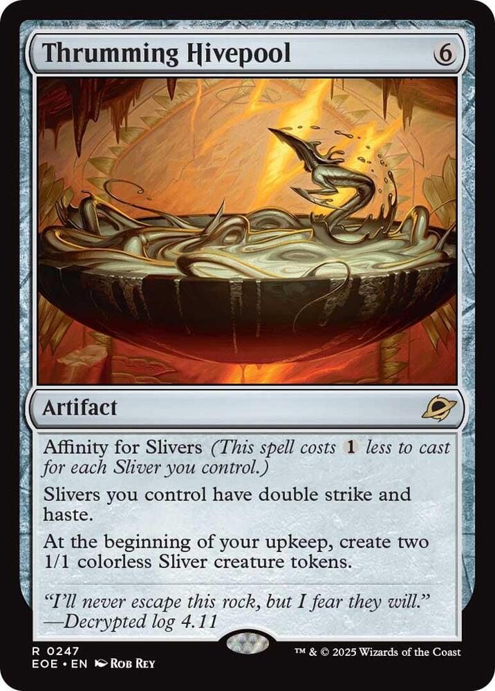 Thrumming Hivepool 247 card from Edge of Eternities