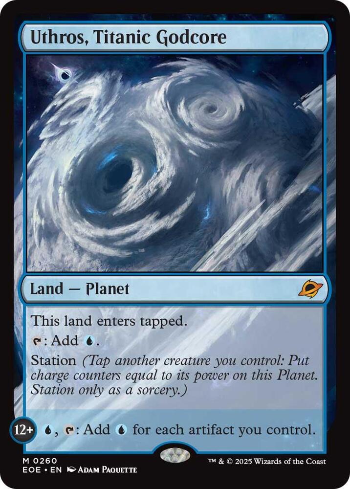 Uthros, Titanic Godcore 260 card from Edge of Eternities