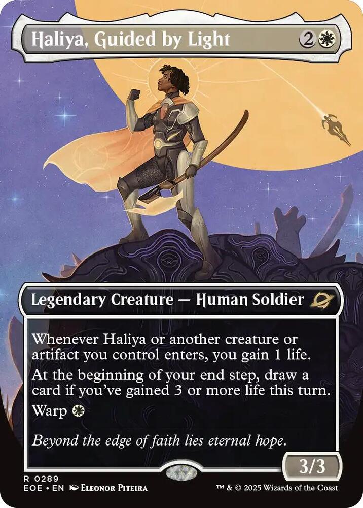 Haliya, Guided by Light (Borderless) 289 card from Edge of Eternities