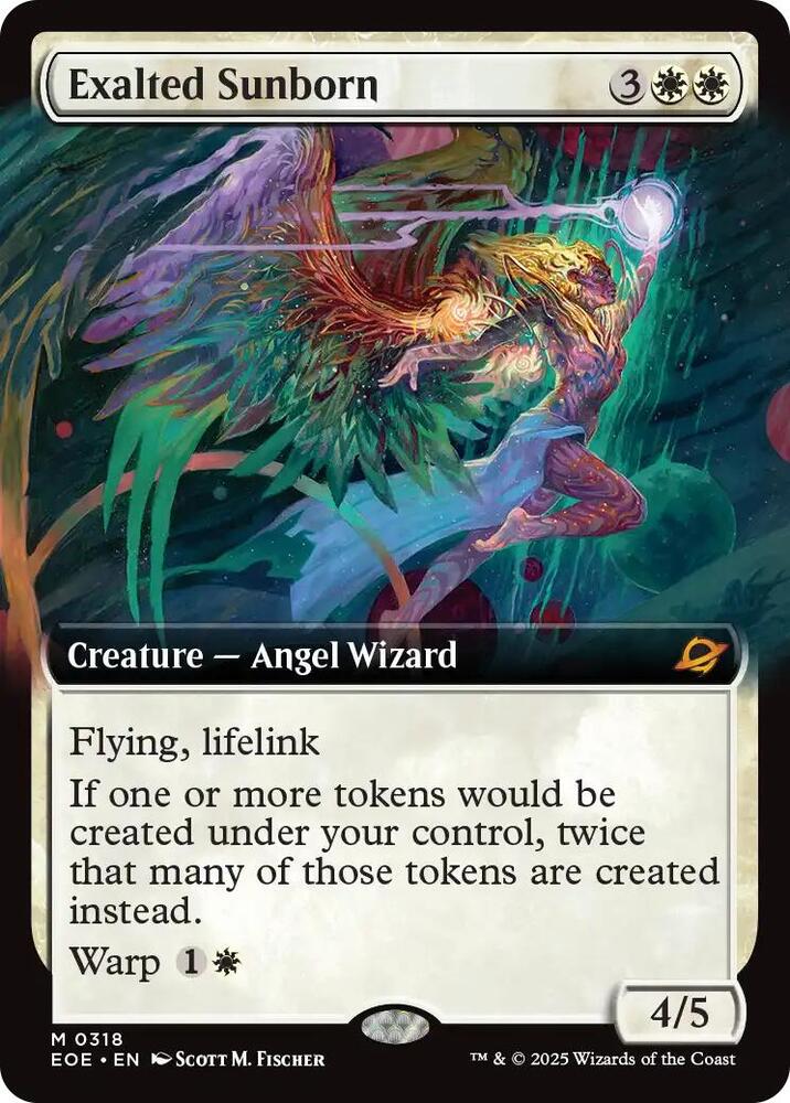 Exalted Sunborn (Extended Art) 318 card from Edge of Eternities