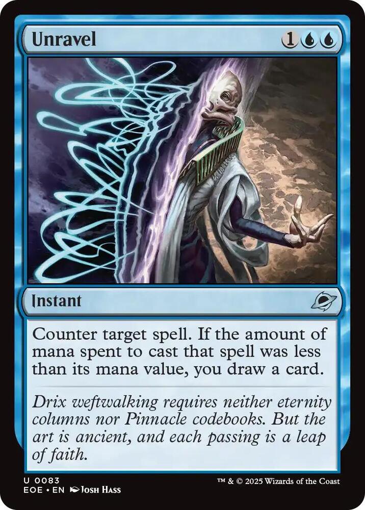 Unravel 83 card from Edge of Eternities