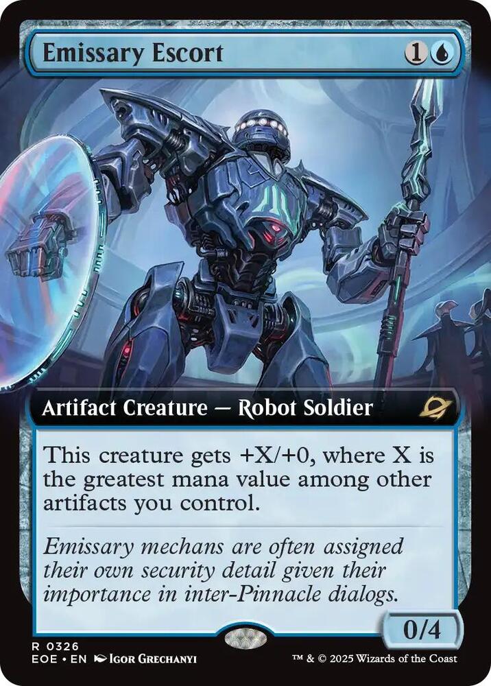 Emissary Escort (Extended Art) 326 card from Edge of Eternities