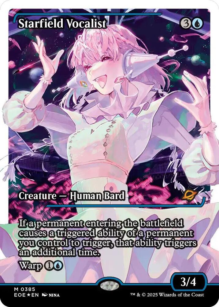 Starfield Vocalist (Showcase) (Fracture Foil) 385 card from Edge of Eternities