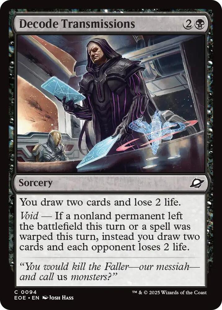 Decode Transmissions 94 card from Edge of Eternities