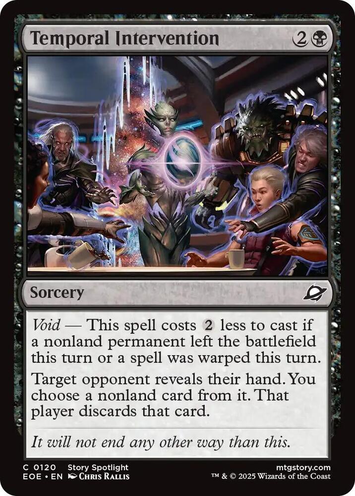 Temporal Intervention 120 card from Edge of Eternities