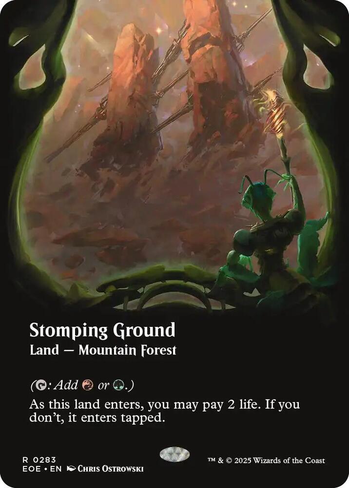 Stomping Ground (Borderless) 283 card from Edge of Eternities