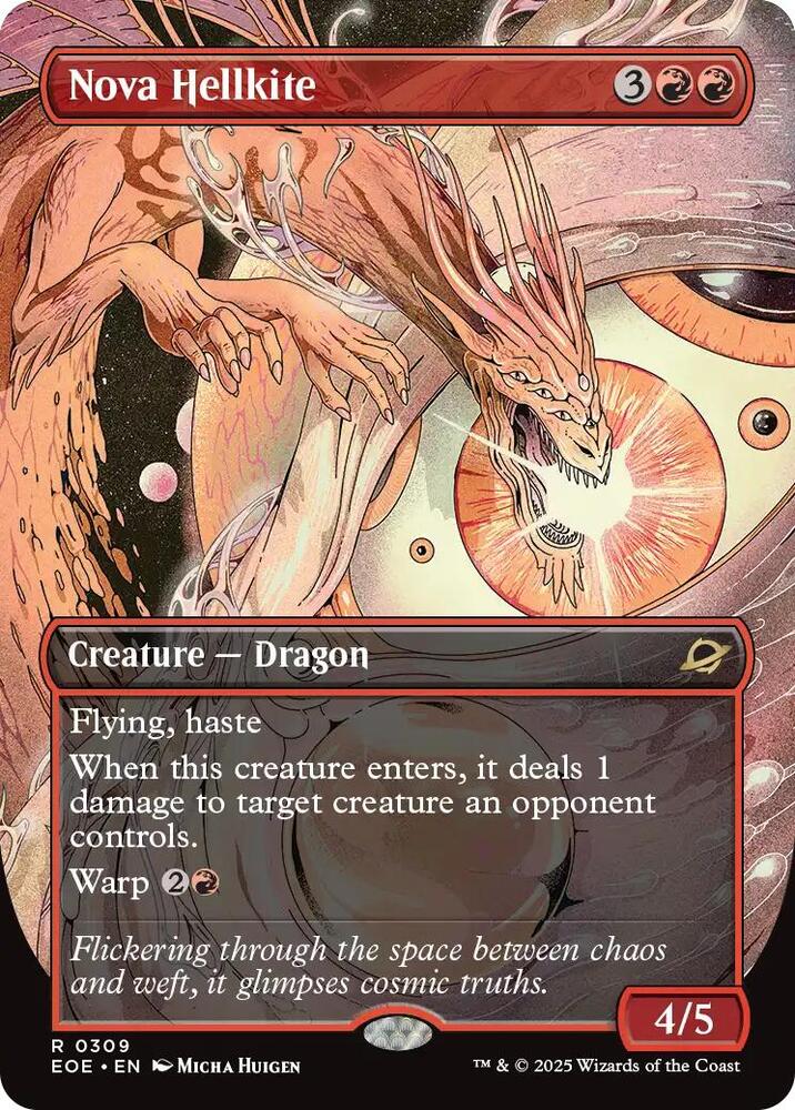 Nova Hellkite (Borderless) 309 card from Edge of Eternities