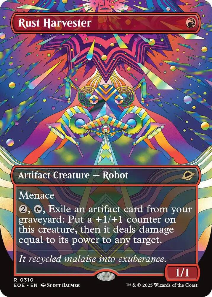 Rust Harvester (Borderless) 310 card from Edge of Eternities