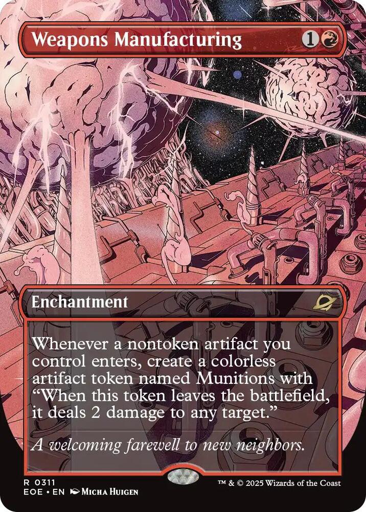 Weapons Manufacturing (Borderless) 311 card from Edge of Eternities